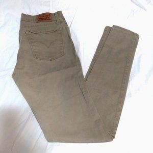 Woman's Levi Strauss & CO Skinny Brown Jeans